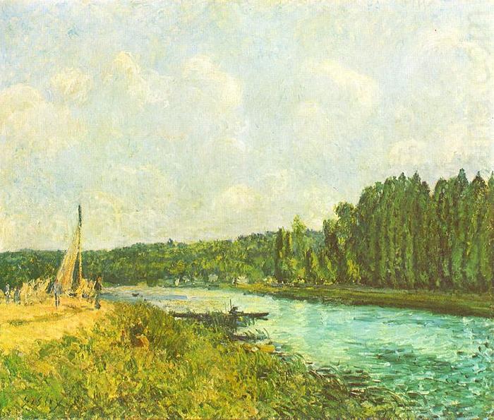 Alfred Sisley Die Ufer der Oise china oil painting image